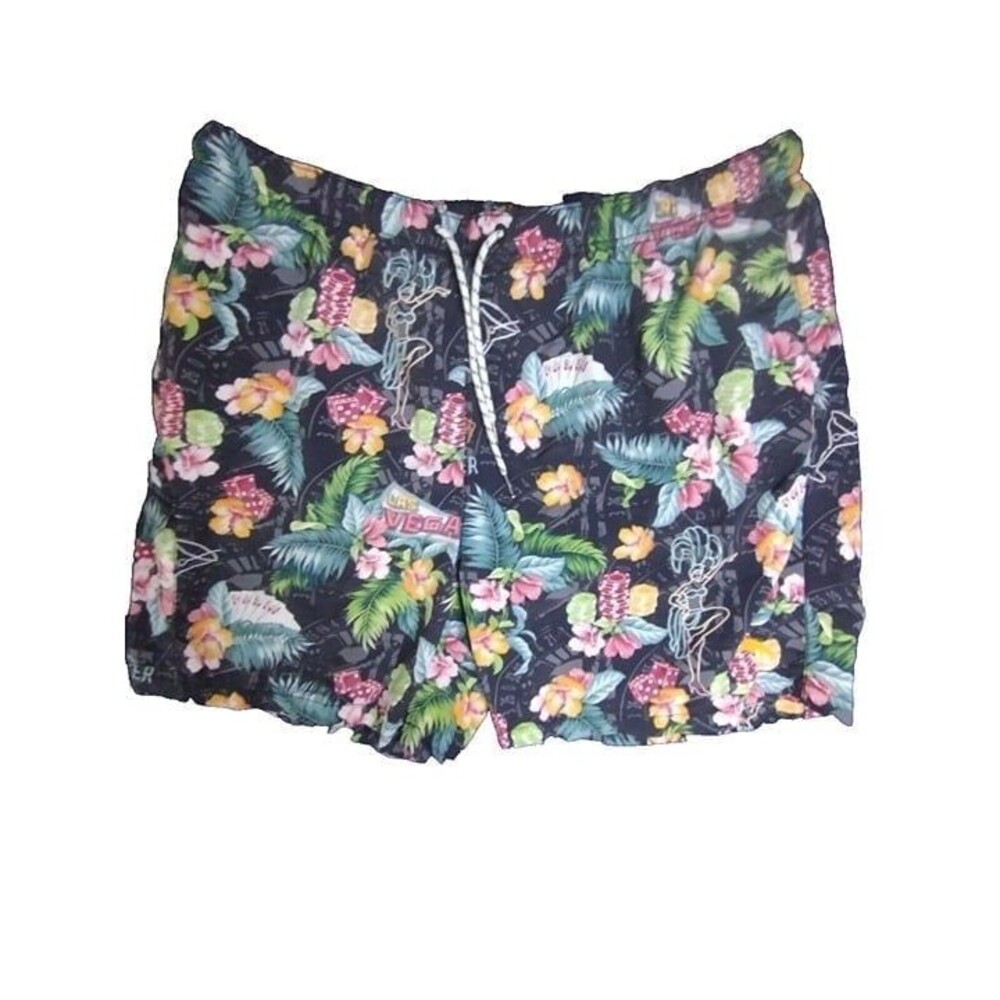 Tommy Bahama Relax Men XL Swimming Trunks Hawaii Shorts Mesh Liner Floral Vegas